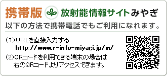 放射能情報サイトみやぎ　携帯版