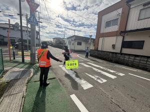 街頭指導の様子