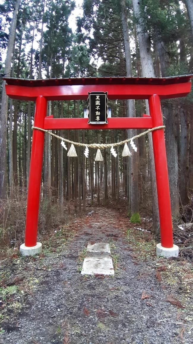 しめ縄を付け替えた鳥居の写真